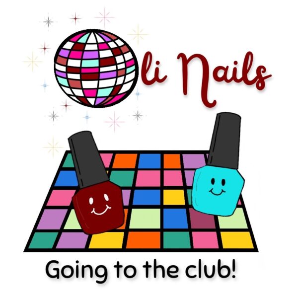 Oli Nails - Going to the Club sticker art